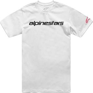 Tričko Alpinestars Linear Wordmark 2.0 CSF bielo-červeno-čierne