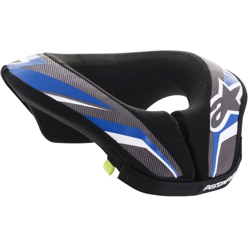 Detský chránič krku Alpinestars Sequence Youth čierno-bielo-modrý