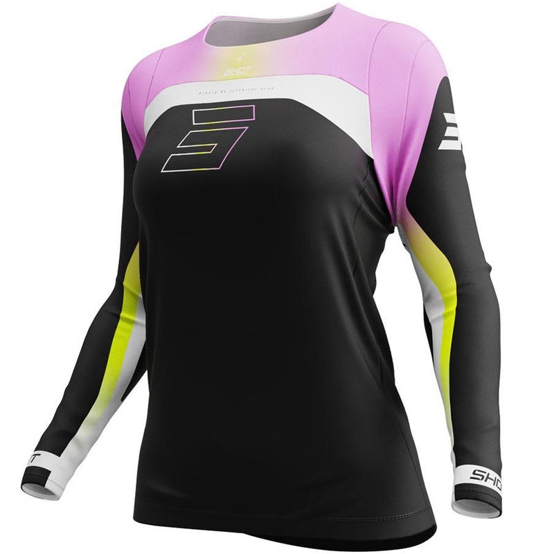 Dámsky motokrosový dres Shot Contact Nebula ružový