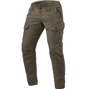 Extra skrátené džínsy na motorku Revit Cargo 2 TF khaki
