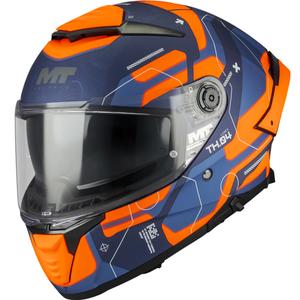 Integrálna prilba na motorku MT Thunder 4 SV Lumex C24 modro-oranžová