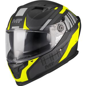 Integrálna helma na motorku MT Braker SV Cockpit B13 matná čierno-šedo-fluo žltá