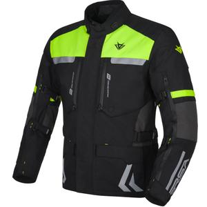 Bunda na motocykel RSA Storm čierno-šedo-fluo žltá