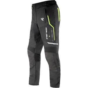 Nohavice na motorku Street Racer Flex čierno-fluo žlté