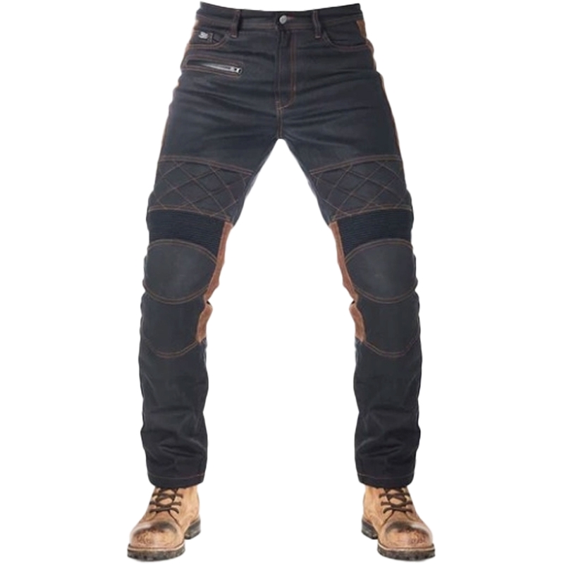 Nohavice na motocykel Fuel Sergeant 2 Waxed hnedo-čierné