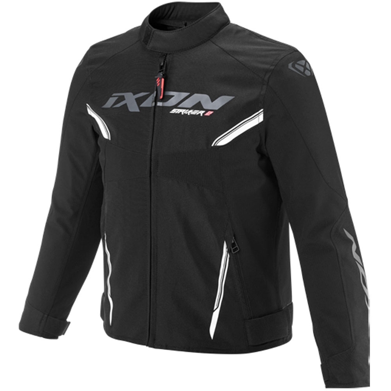 Detská bunda na motorku IXON Striker 2 čierno-biela