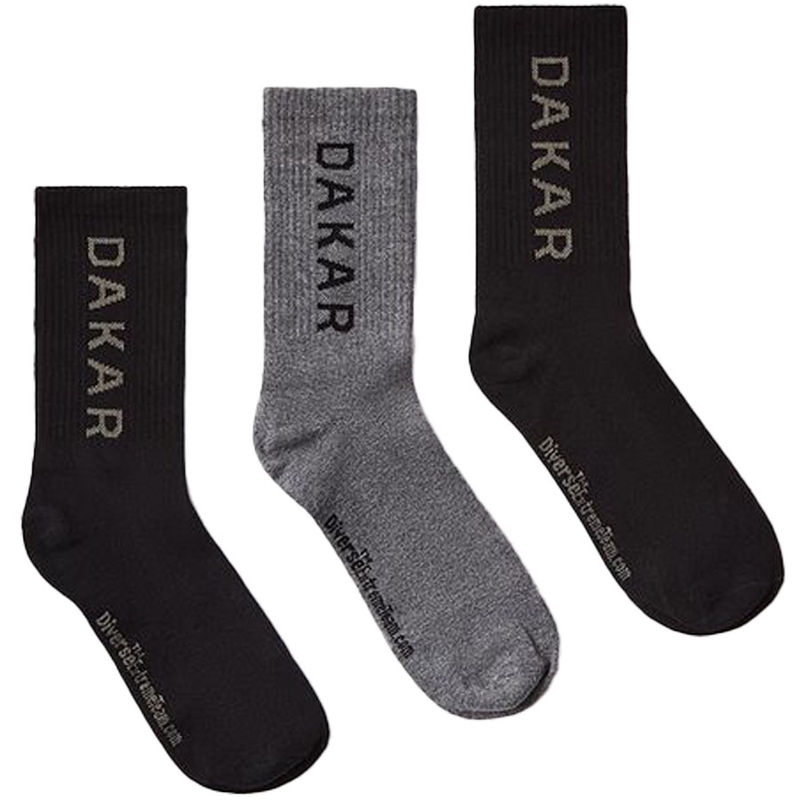 Set ponožiek Dakar Athlan čierno-šedé