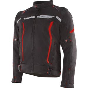 Bunda na motocykel Street Racer Flex EVO čierno-červená