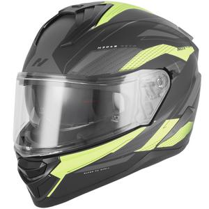 Integrálna helma na motorku NOX N304-S REVO matná čierno-fluo žltá