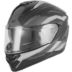 Integrálna helma na motorku NOX N304-S REVO matná čierno-strieborná
