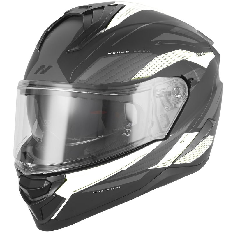 Integrálna helma na motorku NOX N304-S REVO matná čierno-biela