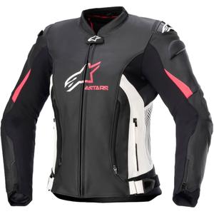 Dámska bunda na motorku Alpinestars GP PLUS 4 čierno-bielo-ružová