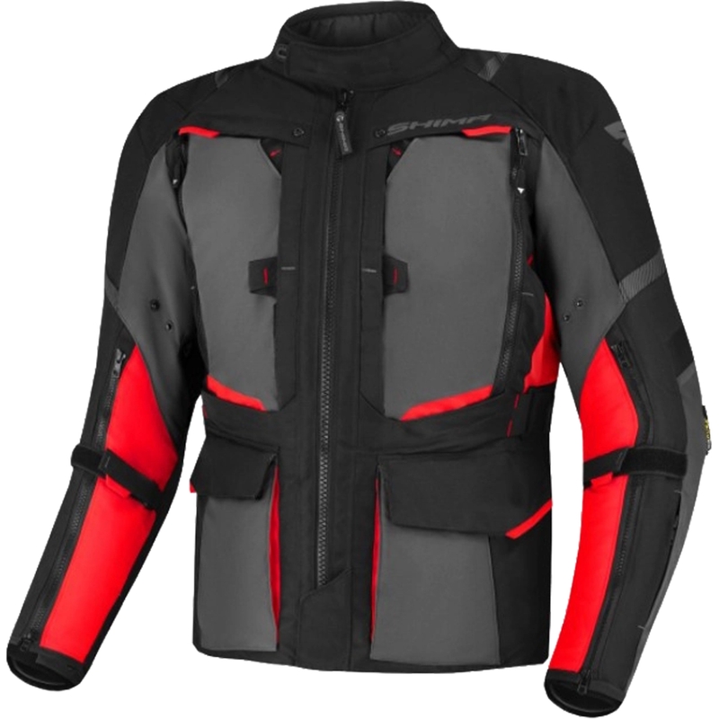 Bunda na motocykel Shima Hero 2.0 čierno-sivo-červená