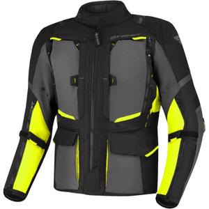 Bunda na motocykel Shima Hero 2.0 čierno-sivo-fluo žltá