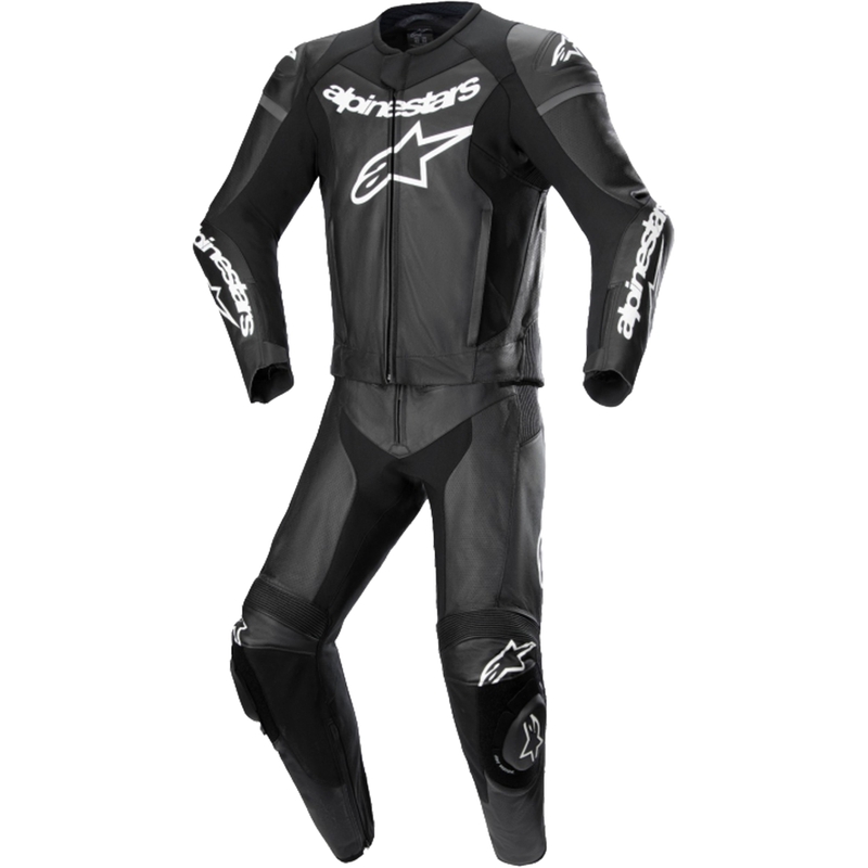Kožená dvojdielna kombinéza Alpinestars GP Force Lurv čierno-biela