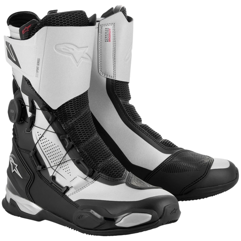 Topánky na motorku Alpinestars SP-X BOA čierno-strieborné