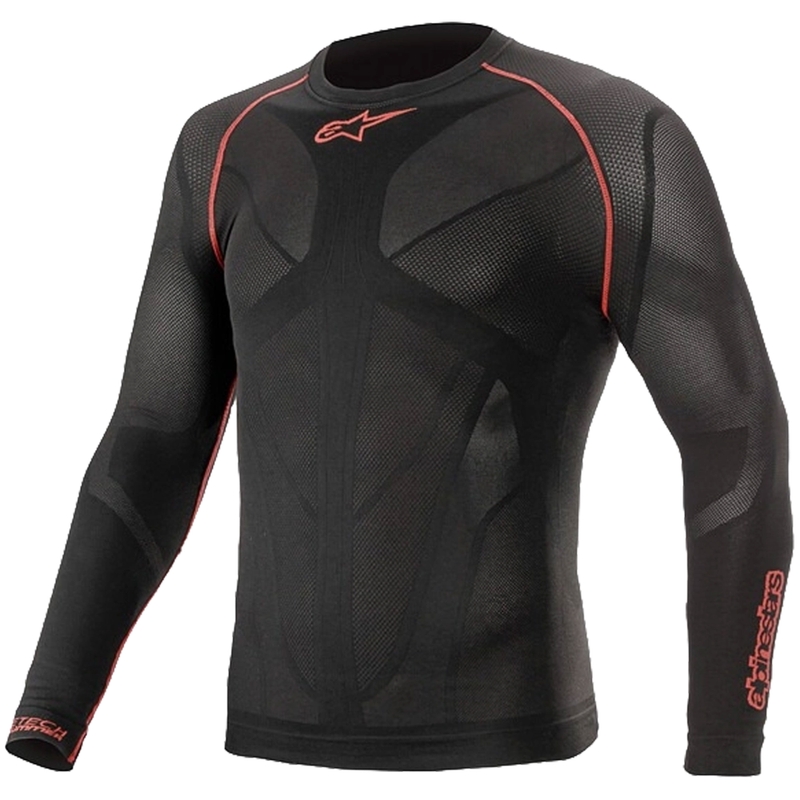 Termotriko s dlhým rukávom Alpinestars Ride Tech Summer čierno-červené