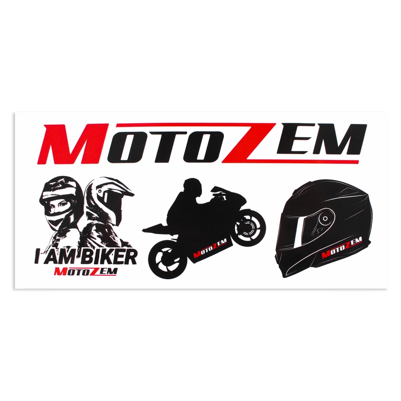 Súprava nálepiek MotoZem Cesta