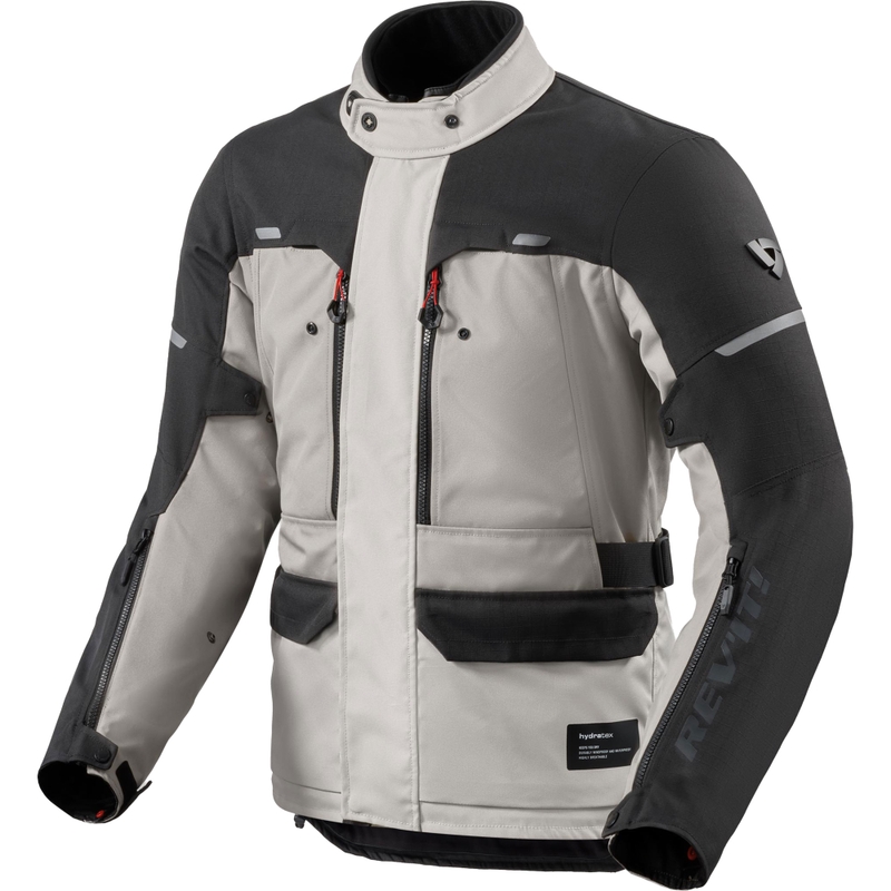 Bunda na motorku Revit Outback 5 H2O strieborno-čierna