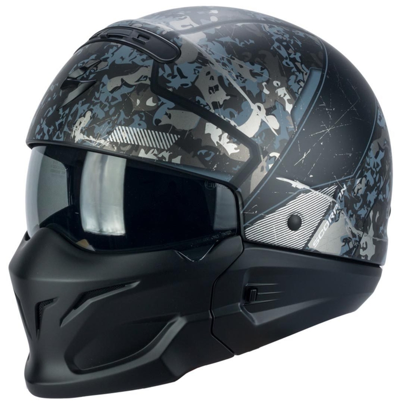 Moto prilba Scorpion EXO-Combat Opex čierno-strieborná výpredaj