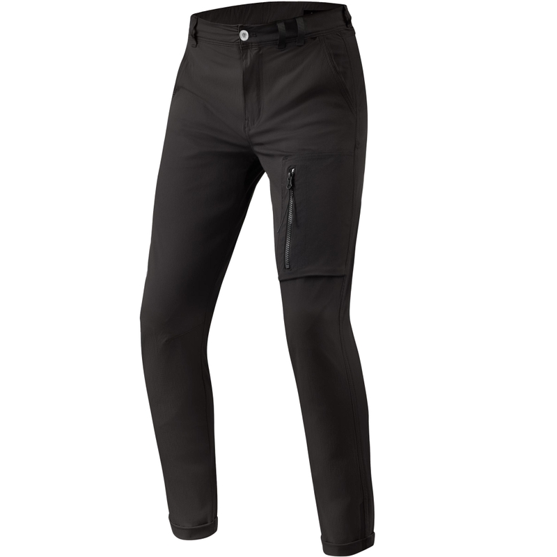 Extra skrátené nohavice na motorku Revit Chino Terry Skinny čierne