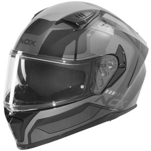 Integrálna prilba na motorku NOX N402 Mentor čierno-strieborná