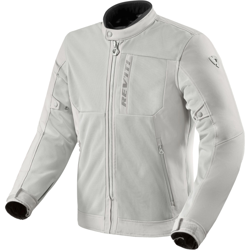 Bunda na motorku na motorku Revit Highcrest strieborná
