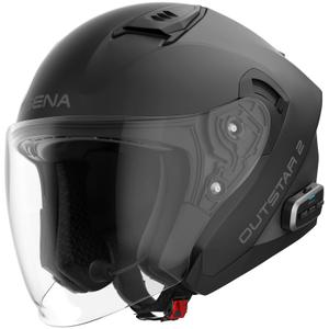 Otvorená prilba na motorku SENA Outstar 2 s headsetom matná čierna