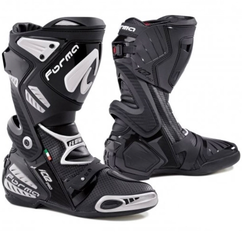 Čižmy na motocykel Forma Ice Pro Flow bielo-čierne