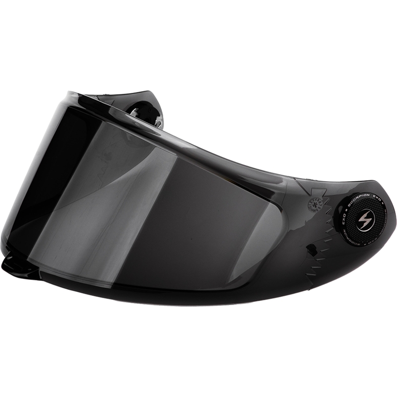 Plexi Scorpion KDS-F-04 pre helmy EXO-RACE Air tmavo dymové