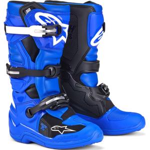 Detské topánky na motorku Alpinestars Tech 7 S modro-bielo-čierne