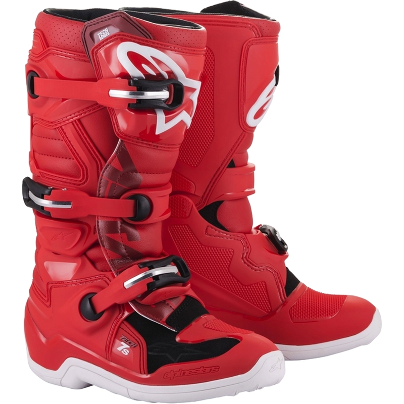 Detské topánky na motorku Alpinestars Tech 7 S červené