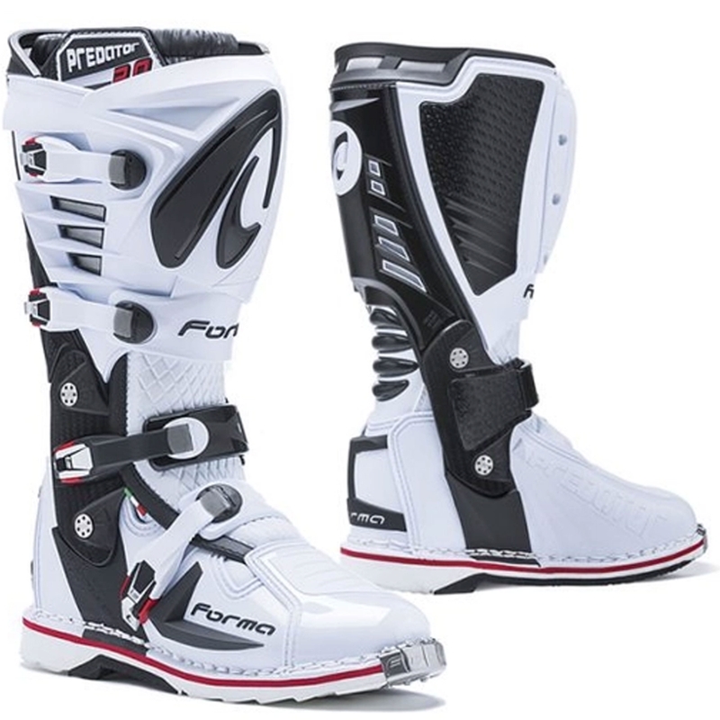 Topánky na motorku Forma Predator 2.0 biele