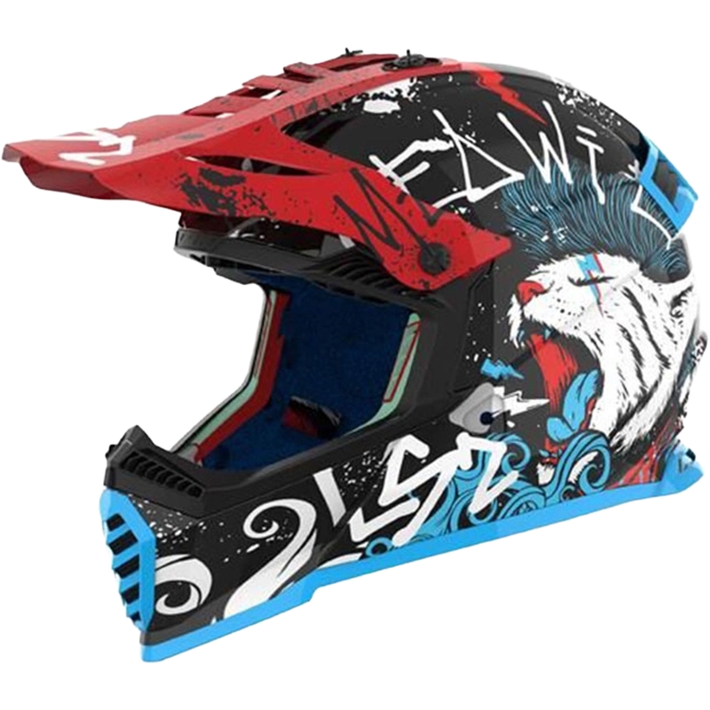 Detská motokrosová prilba LS2 MX437 Fast EVO Mini Starmaw čierna
