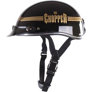 Prilba na motorku Braincap RSA Skull čierna lesklá