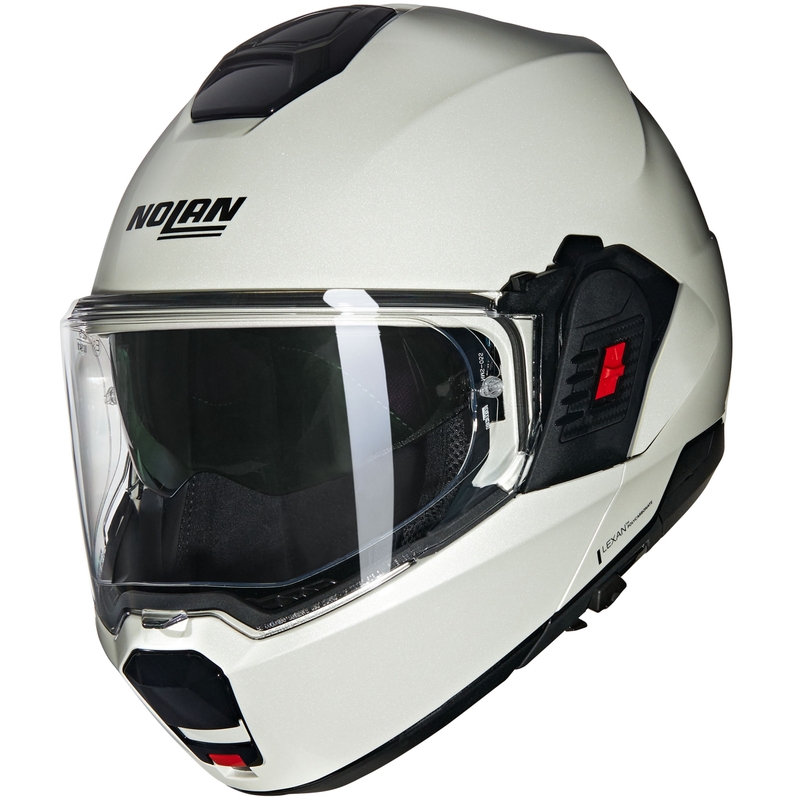 Preklápacia prilba na motorku Nolan N120-1 Classico Nobile N-COM 320 biela