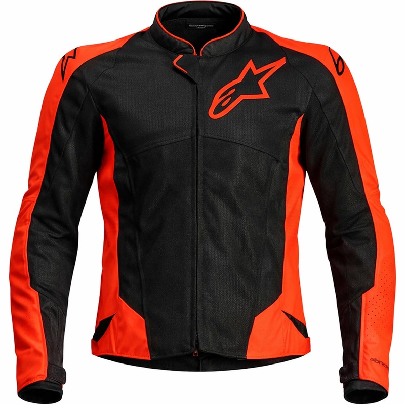 Bunda na motorku Alpinestars Viper Air V4 fluo červeno-čierna