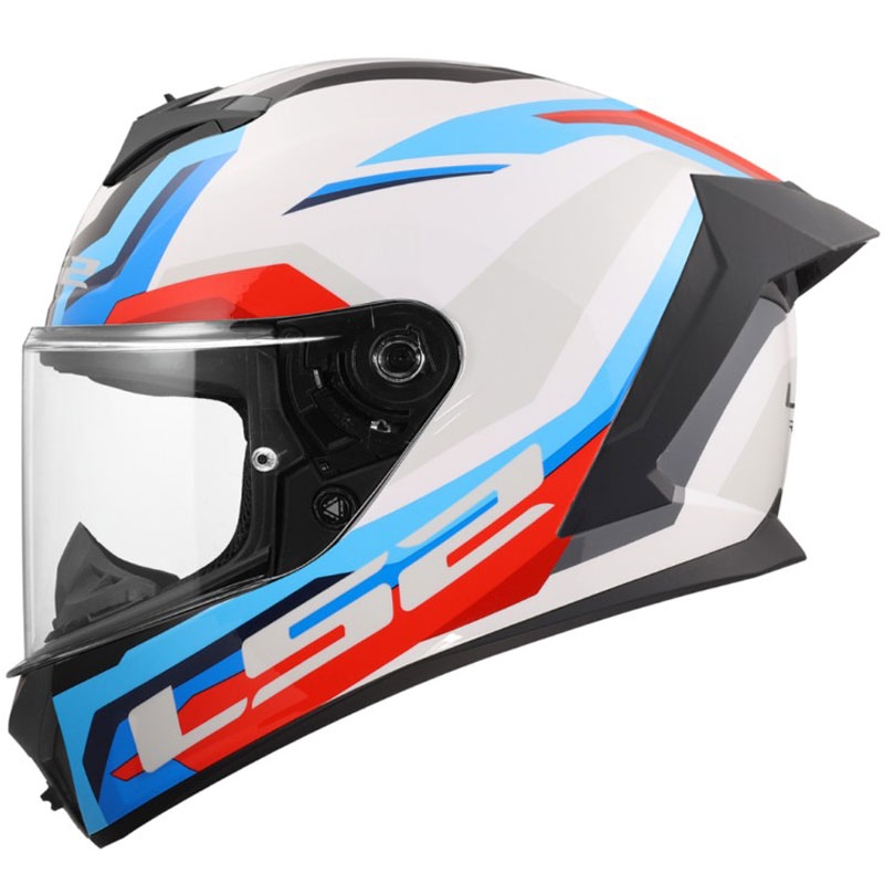Integrálna prilba na motorku LS2 FF820 Rapid III Hyper lesklá bielo-modro-červená