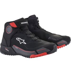 Topánky na motorku Alpinestars CR-X Drystar Honda Kolekcia čierno-červeno-sivé