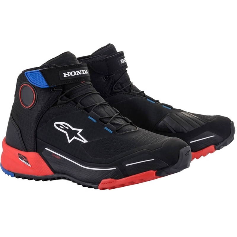 Topánky na motorku Alpinestars CR-X Drystar Honda Kolekcia čierno-červeno-modré