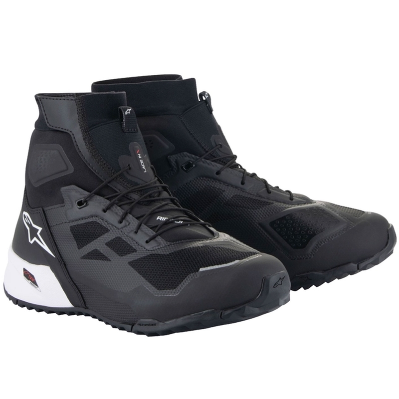 Topánky na motorku Alpinestars CR-1 čierno-biele