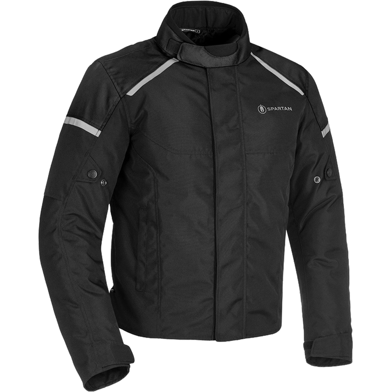 Bunda na motorku Oxford Spartan Short WP čierna