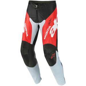 Motokrosové nohavice Alpinestars Racer Veil Honda čierno-šedo-červeno-žlté