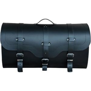 Kožený kufor na motorku so zámkom RSA K165 čierny