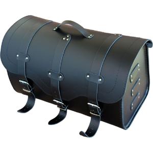 Kožený kufor na motorku so zámkom RSA K155 čierny