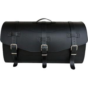 Kožený kufor na motorku so zámkom RSA K461 čierny