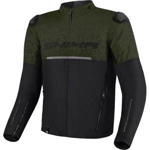 Bunda na motorku Shima Drift khaki-čierna