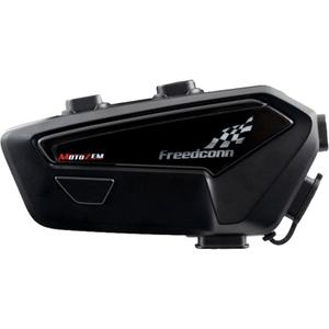Bluetooth intercom FreedConn FX PRE Mesh MotoZem čierny