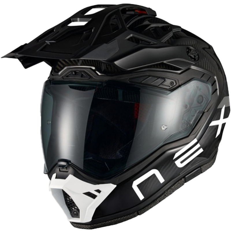 Enduro prilba na motorku Nexx X.Rally FIM Racing 2 Carbon čierno-biela