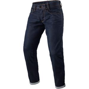 Skrátené jeansy na motocykel Revit Lewis Selvedge TF tmavo modré